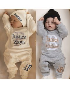 Personalized Sleeper Baby Coming Home Outfit