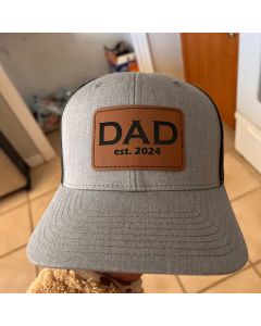 Dad Est 2024 Hat Personalized Name and Year Gift For New Dad Gift