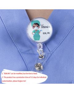 Personalized Nurse Badge Reel RN Nurse Badge Reel