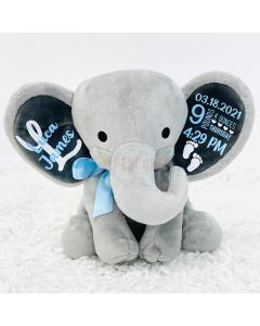 Personalized Birth Announcement Elephant Baby Shower Gift