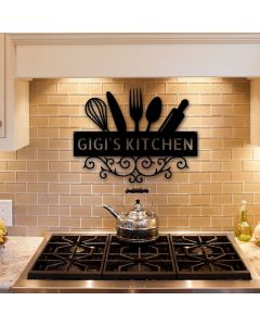 Custom Metal Sign for Kitchen Wall Decor