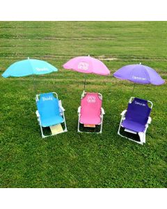 Monogrammed Kid's Beach Chair w/ umbrella