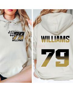 Personalized Racing Name And Number Raceday Unisex Hoodie